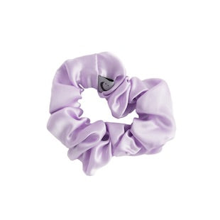 Silk Scrunchies - Lilac + Grey